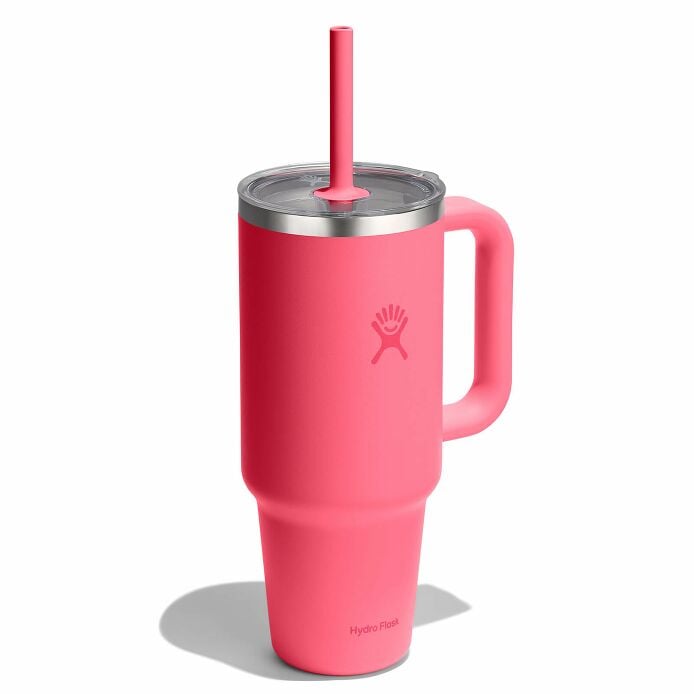 40-oz-travel-tumbler-l9 tt40pscc668-40-oz-travel-tumbler-clear-lid-popstar-pink-angled.jpg